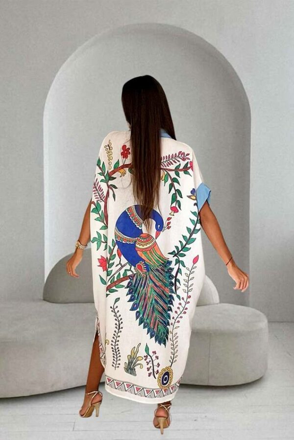 'OLBIA' Robe Paon – Image 3