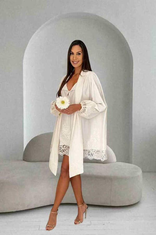 'ADEJE' ROBE CRÈME – Image 4
