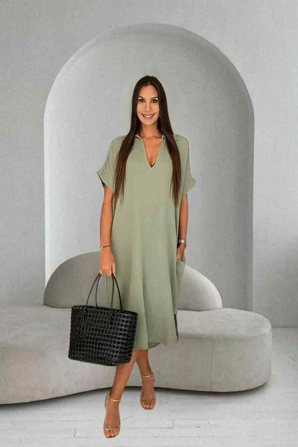 'ORENSE' Robe Olive – Image 4