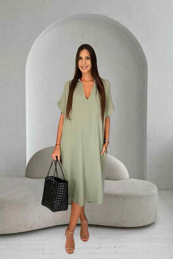 'ORENSE' Robe Olive – Image 2