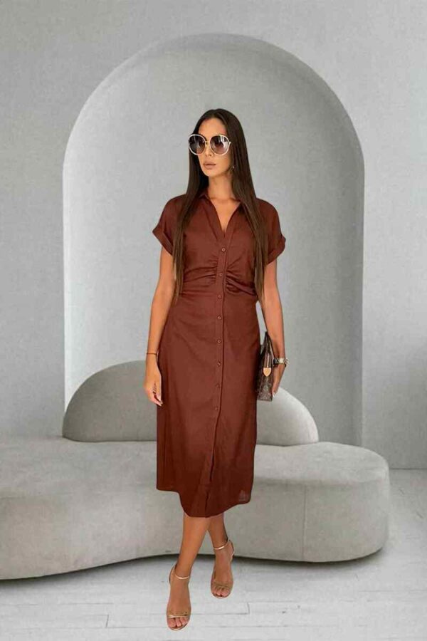 'TERRASSA' ROBE CHOCOLAT – Image 3
