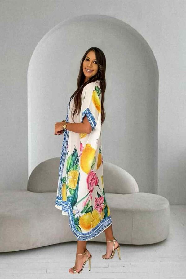 'ANCÔNE' ROBE FLEURS & CITRONS – Image 4