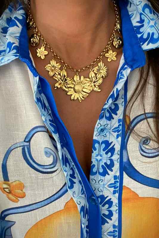 'LAMÍA' COLLIER FLEURS