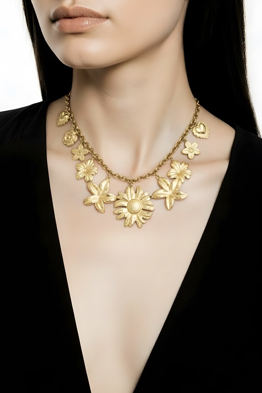 'LAMÍA' COLLIER FLEURS