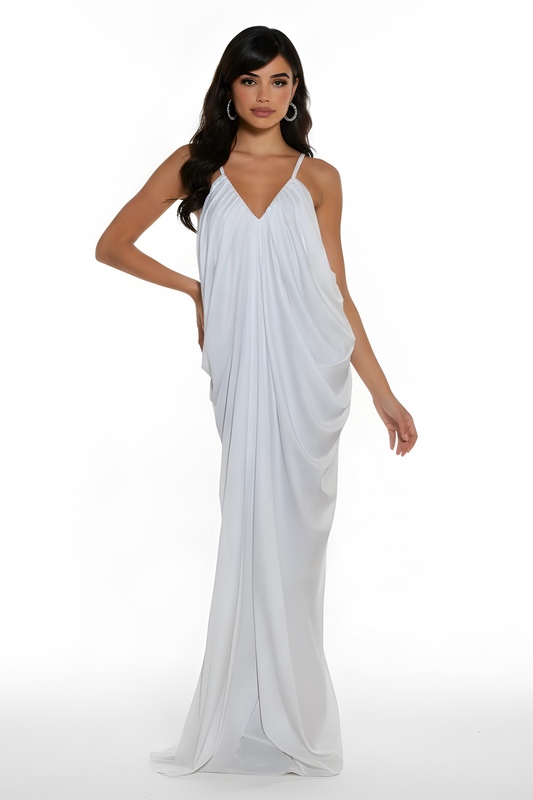 'VITÓRIA' ROBE SATIN BLANCHE