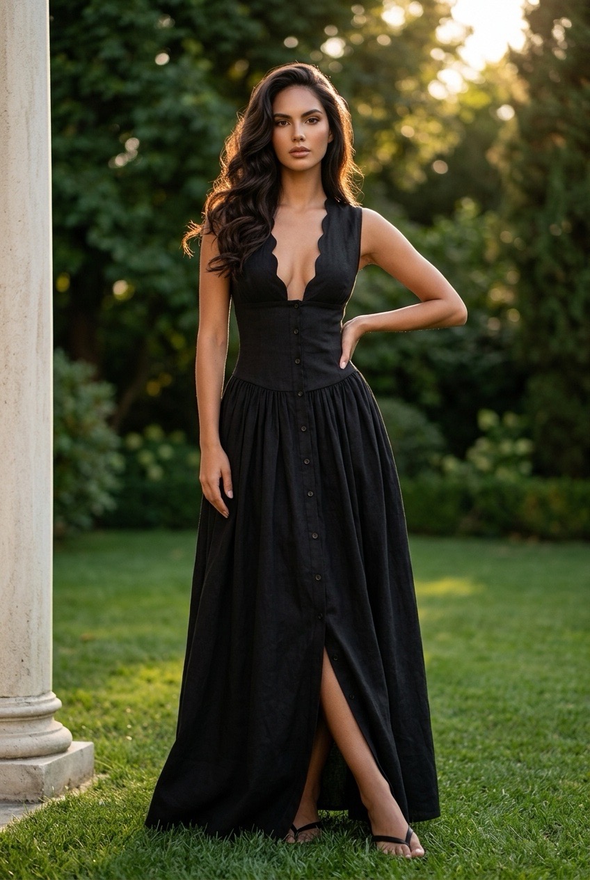 'IRUMA' ROBE NOIRE