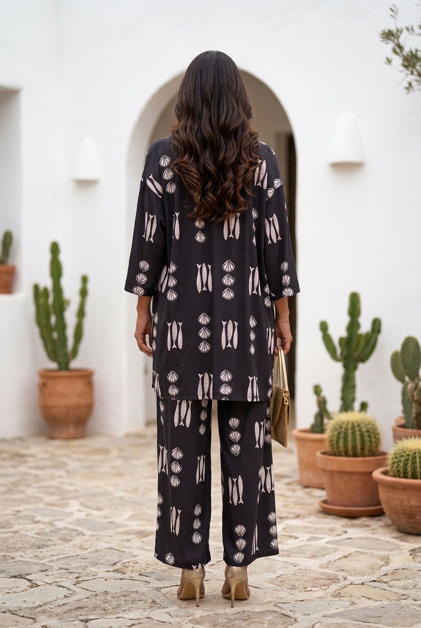 'KOMOTINÍ' VESTE & PANTALON NOIR – Image 4